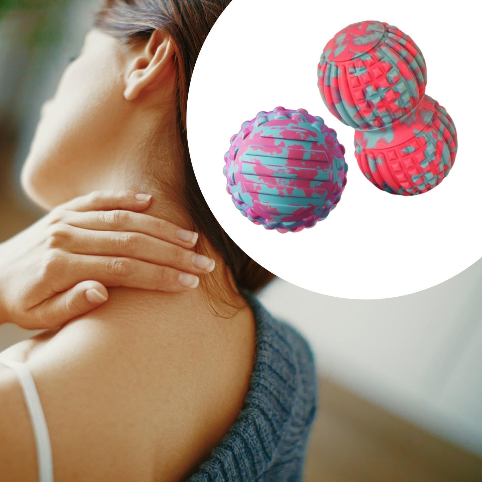 Gralara Rodillo de masaje miofascial para fascitis y tejido profundo, ideal para mujeres, hombres y trabajadores, para pies, cuello y pies, Style D
