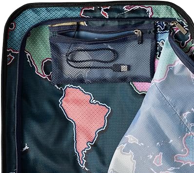 Ted Baker Flying Colours Hardside Trolley 4 Wheel Spinner, TSA Lock, Lightweight Suitcase, Men and Women (Jet Black, Business Trolley)