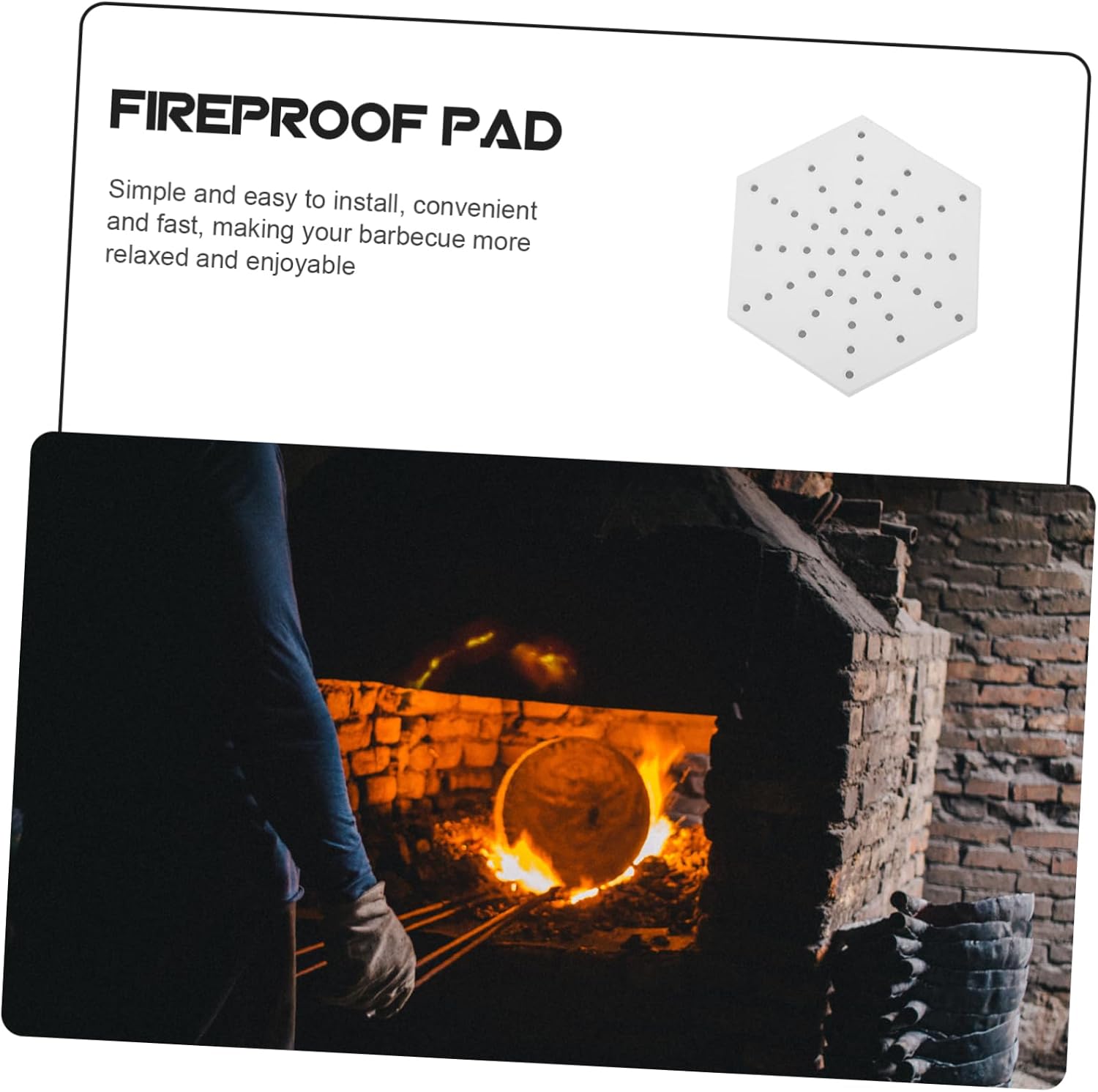 TEHAUX Pottery Kiln Mat Refractory Brick Bracket Ceramic Firing Pad Accessories