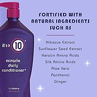 Vista 3 de It's a 10 Haircare Miracle Daily Conditioner, 33.80 fl. oz. (paquete de 2)