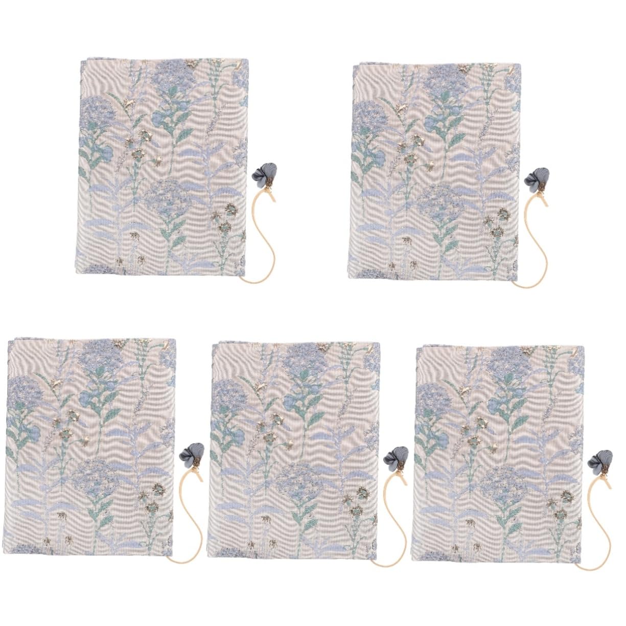 Operitacx 5piezas Cubierta De Libro Lavable De Decorativa Estampado Floral Para Libros Funda De Resistente y Reutilizable Para Estudiantes y Amantes Lectura
