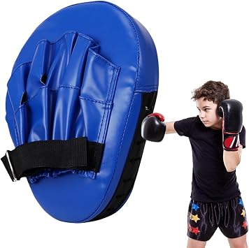 Kickboxing Pads - 2-in-1 Punching Mitts Kick Pack Set | Boxing Mitt Pads - Hand Target Curve Training Gear Punching Mitts | Boxing Pads Curved Focus - Adjustable Soft Shield Training Pads for Boxing