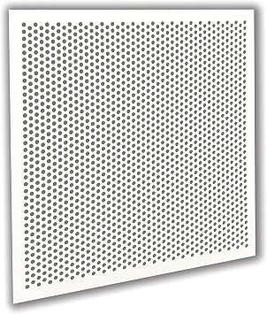 2x2 White Plastic Perforated Tile with 3/8" Holes 3-Pack