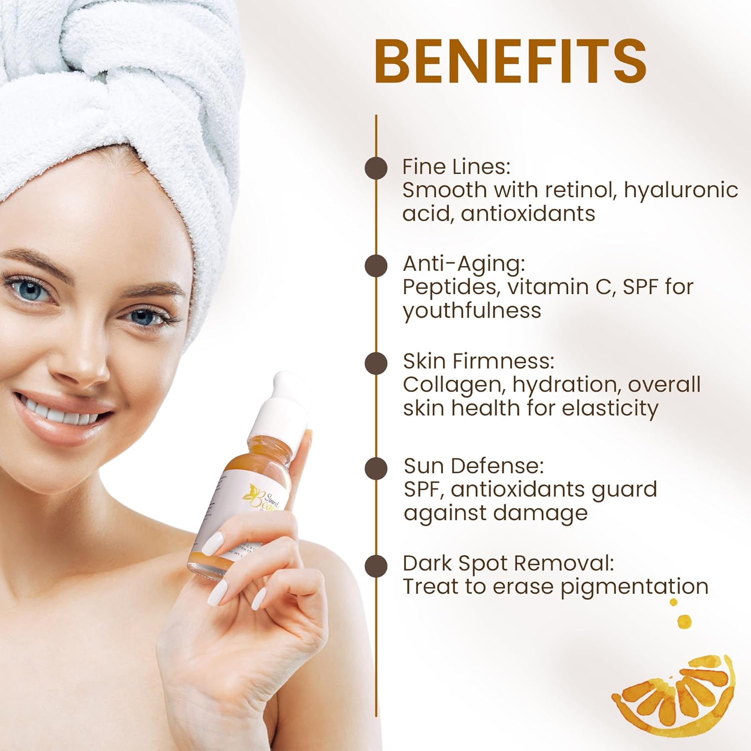 Vitamin C CC Serum - Complexion Corrector with Citrus Stem Cells & Hyaluronic Acid, Anti-Aging, Hydrating, Dark Spot Corrector, Brightening & Firming serum, 1 oz