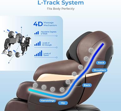 Osaki Pro OS-4D Paragon | Beige | Massage Chair | Multi-Angle L-Track 4D Massage | Zero Gravity | Space Saving | Heating Foot Roller | Voice Recognition | High Intensity Fullbody Airbag