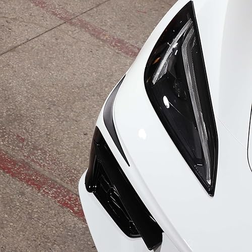 Miniatura 5 de Protector de parachoques de esquina delantera de automóvil, adhesivo anticolisión compatible con Chevrolet Corvette C8 2020-2023, calcomanía de