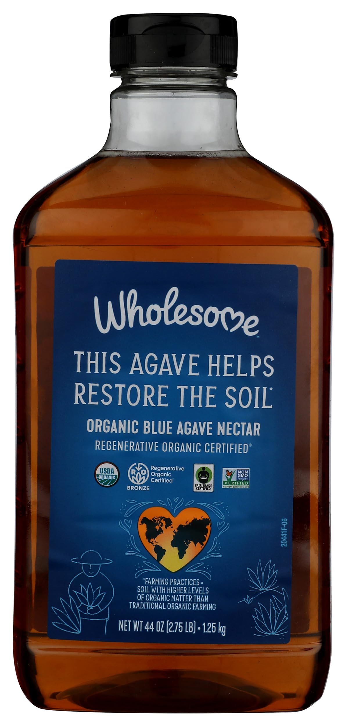 Wholesome Sweeteners Organic Blue Agave, Syrup, 44 Ounce