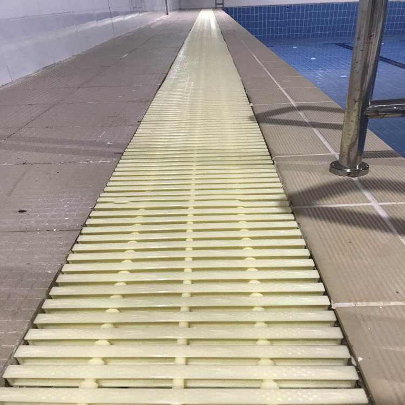 Zestaw Plastikowych Kratek Odpływowych Do Basenu, Osłona Kanału Patio I | Podjazdu(25X100CM_2PIECES)