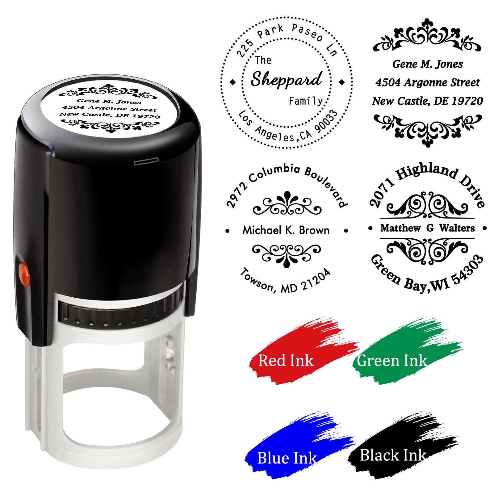 Tampon Auto-encreur En Forme De Corbeau - Style Gothique, Rechargeable, Pour Scrapbooking, Journal, Décoration Halloween - 4