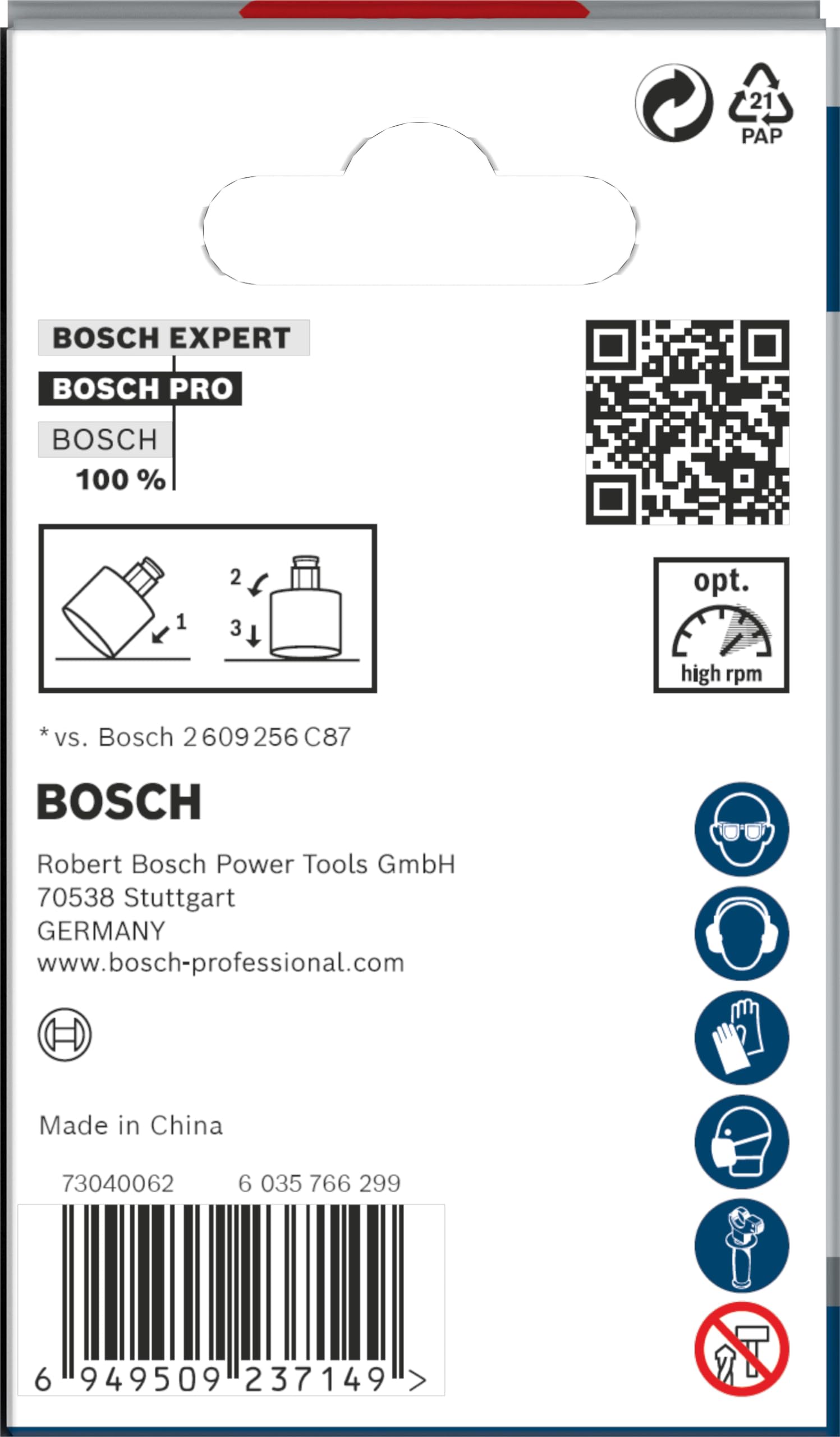 Bosch 1x Scie trépan PRO Tile Power Change Plus (pour Carreaux de Hard Ceramic, Céramique tendres, Ø 51 mm, Professional Accessoire Perceuses)