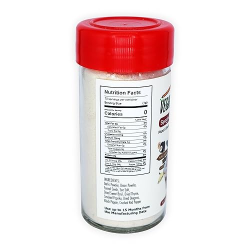 Miniatura 5 de VEGANIZE IT! Condimento italiano en polvo de 2.5 onzas vegano potenciador del sabor inferior en sodio, orgánico sin gluten, sin OMG, para pizzas,