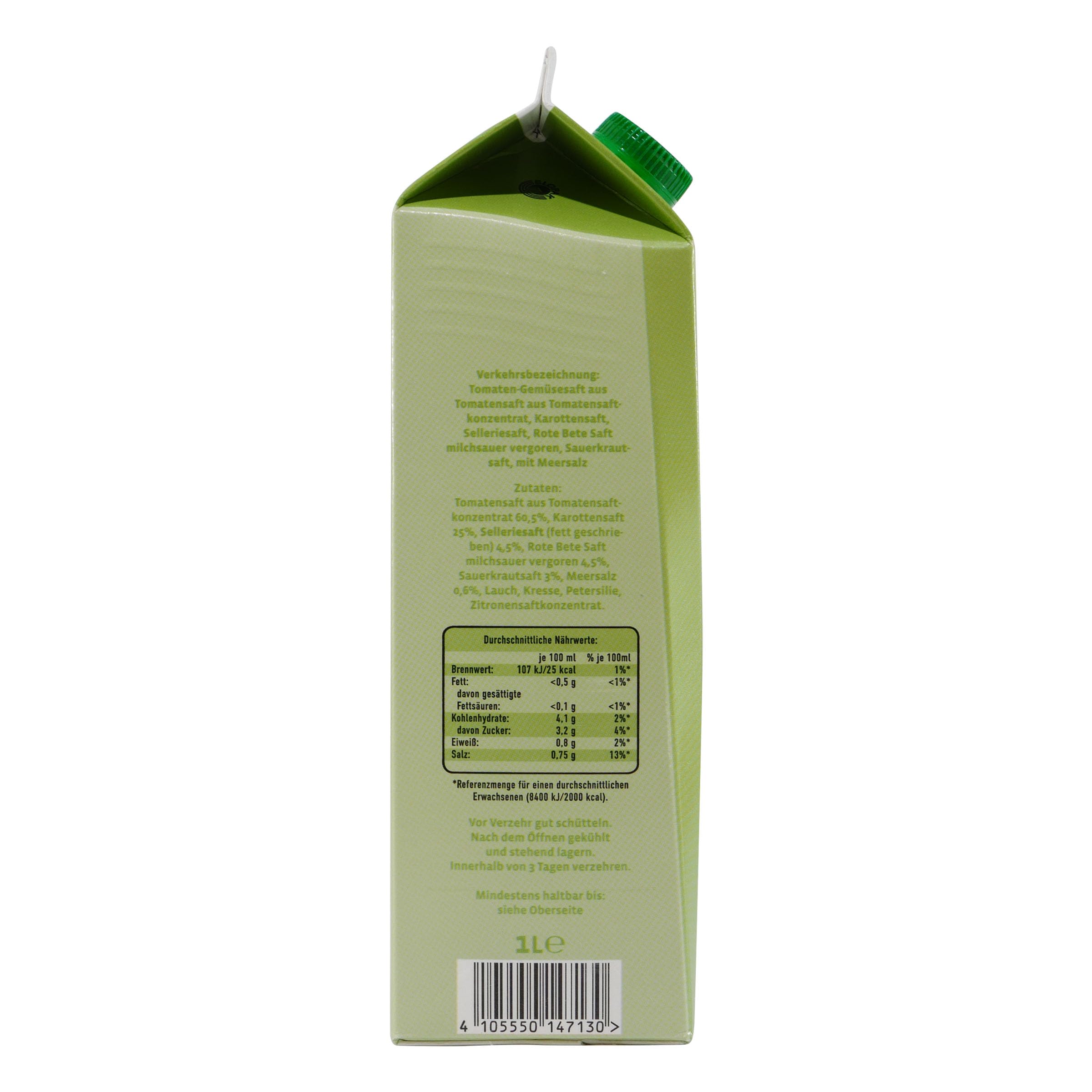 Grünfink Tomaten-Gemüsesaft, 8er Pack (8 x 1 l)