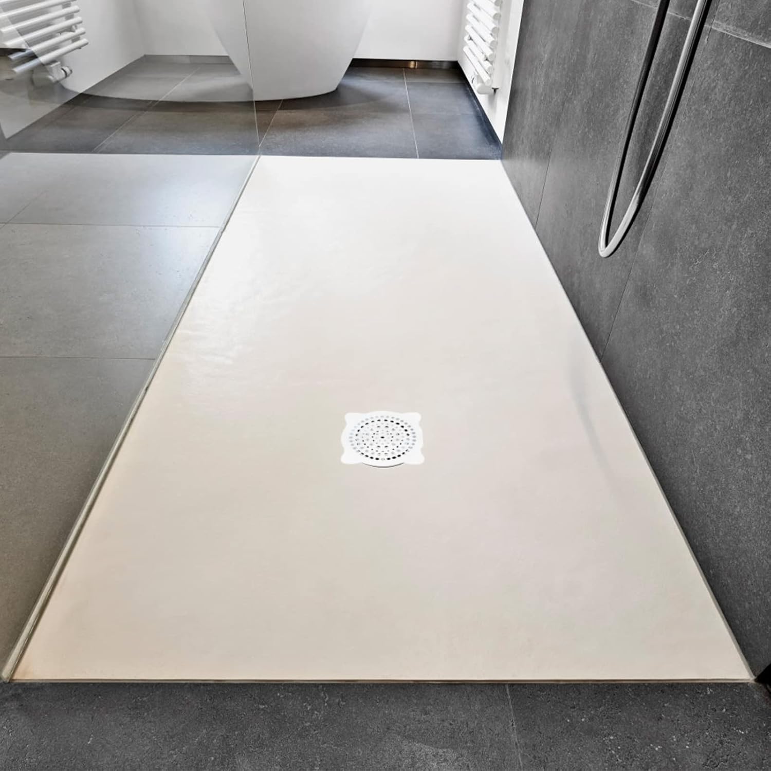 50pcs Cover Stopper Drain One-Off Shower Kitchen Sticker Bathtub Tub Bathroom Stoppers Toilet Home Woven Laundry Paper Hole Floor Catchers Bath Filter Sink Anti-Blocking White (Color : White, Size :