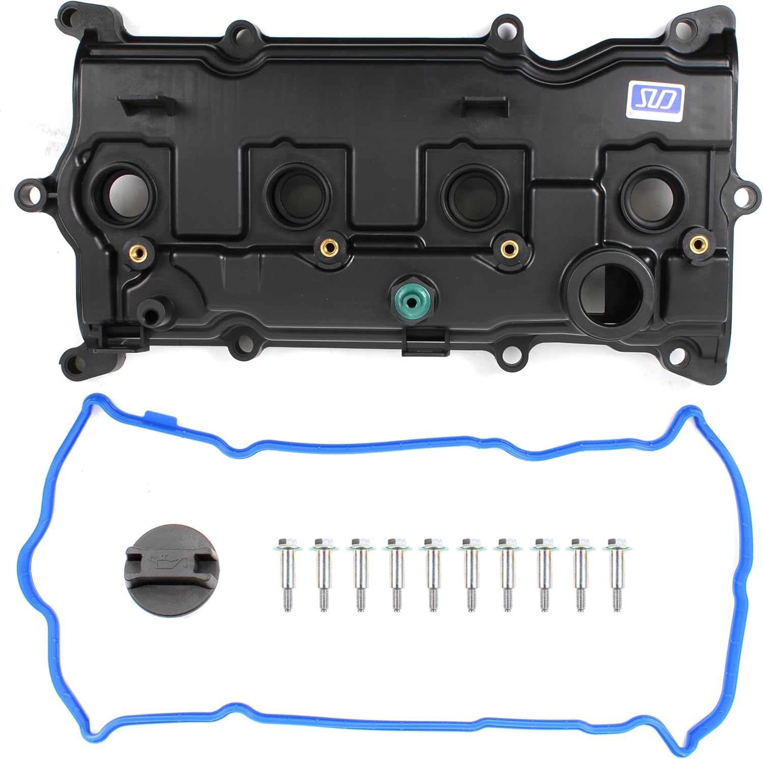 Engine Valve Cover with Gasket Cap Bolts Compatible with Nissan Altima Pathfinder Rogue & Fits Infiniti QX60 2.5L DOHC L4 2013-2017 | Cylinder Head Cover Replacement