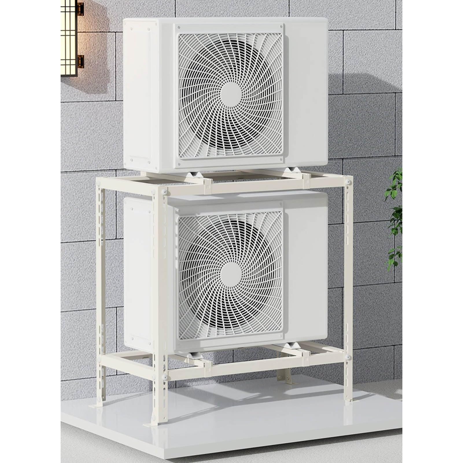 Solución de montaje en suelo mini split para patios y terrazas 1