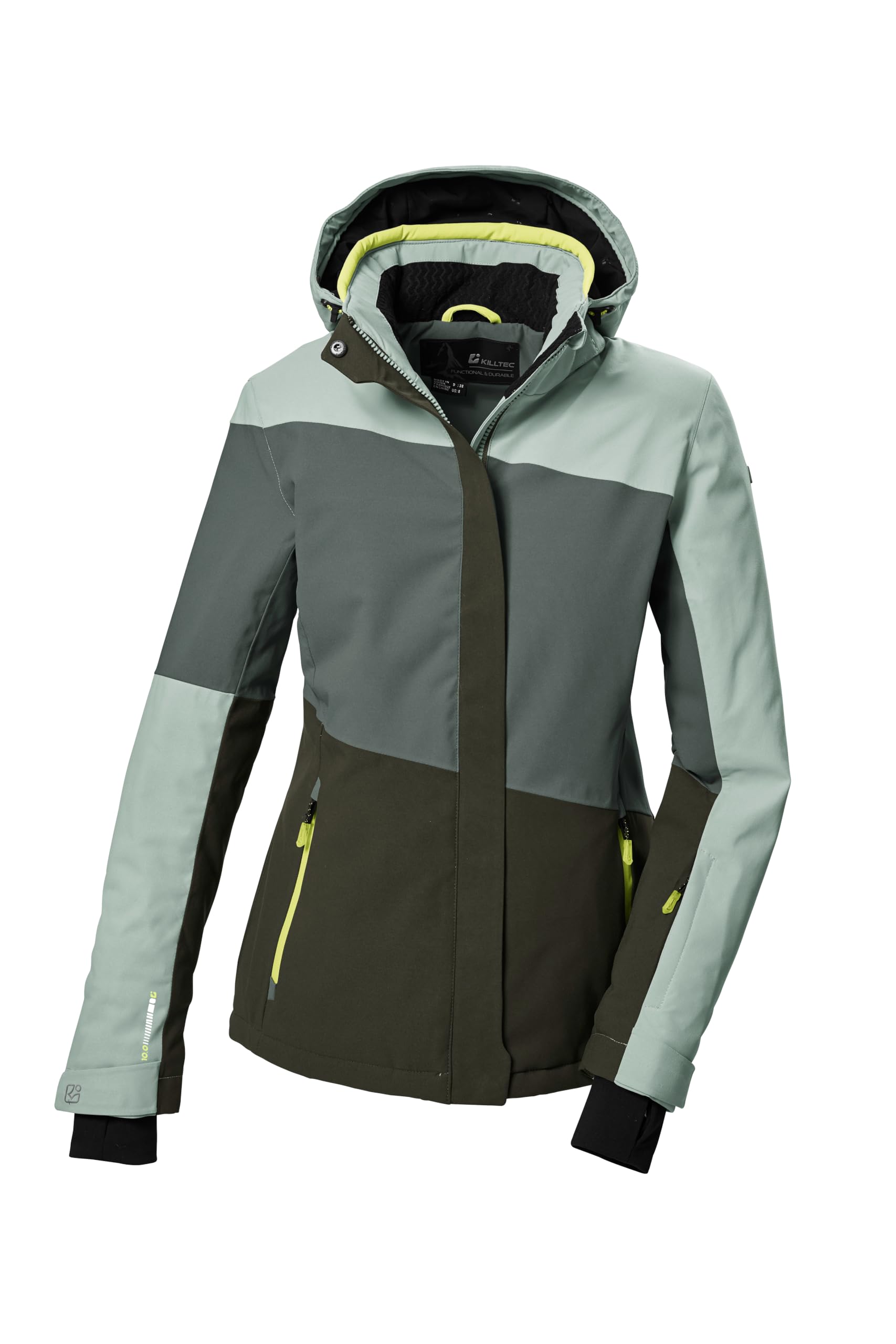 Killtec Damen Ksw 67 Wmn Ski Jckt Skijacke/Funktionsjacke mit abzippbarer Kapuze und Schneefang