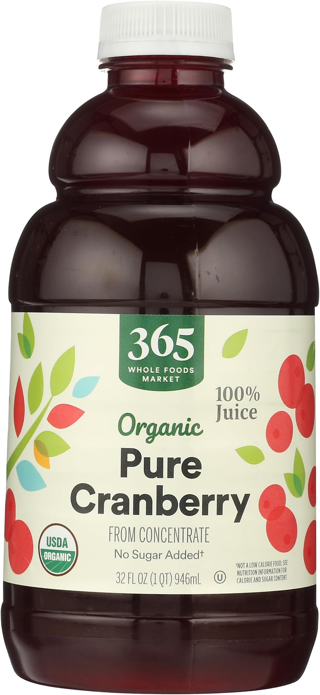 Organic Pure Cranberry Juice, 32 Fl Oz