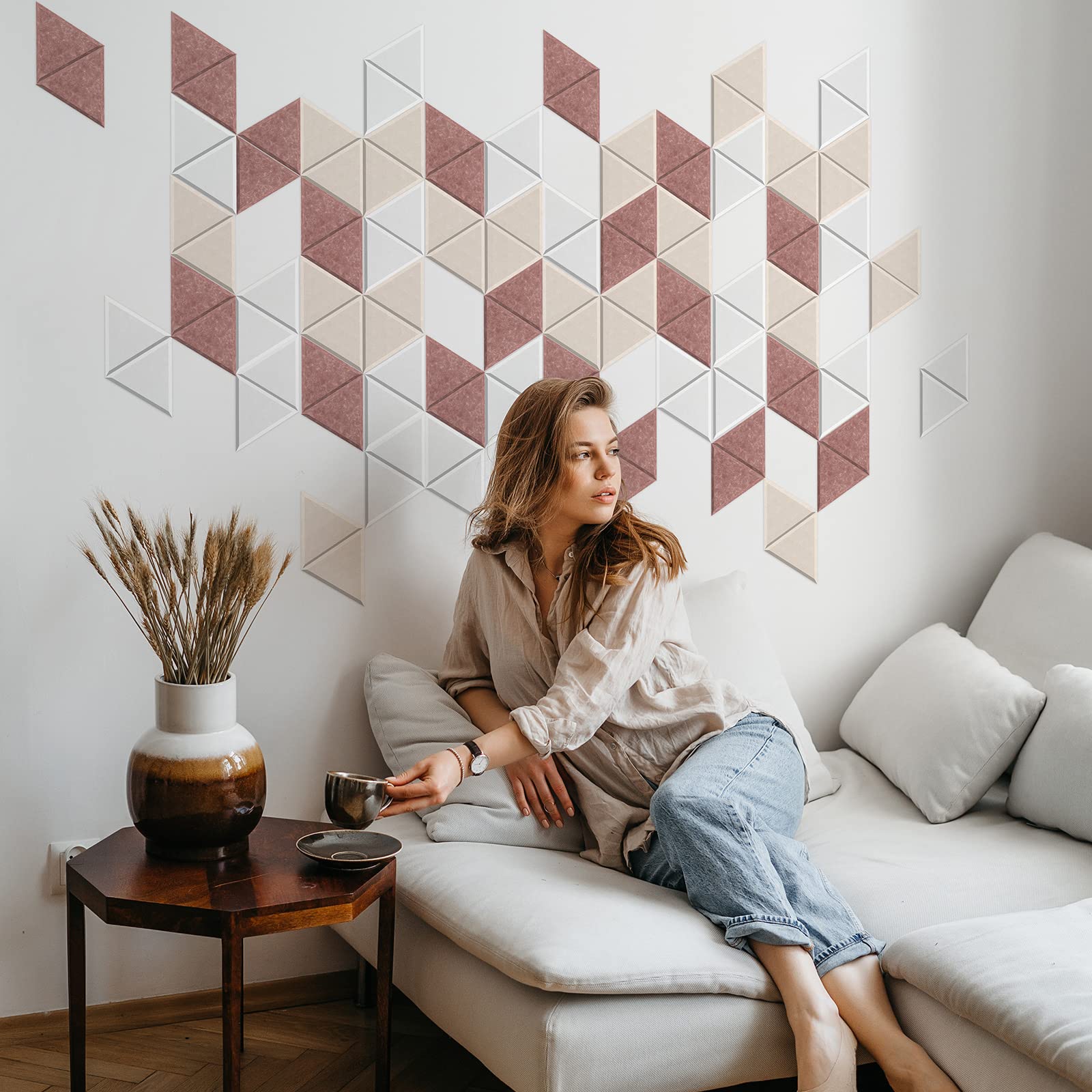 Snapklik.com : JBER Triangle Acoustic Panels Beveled Edge Sound Proof ...