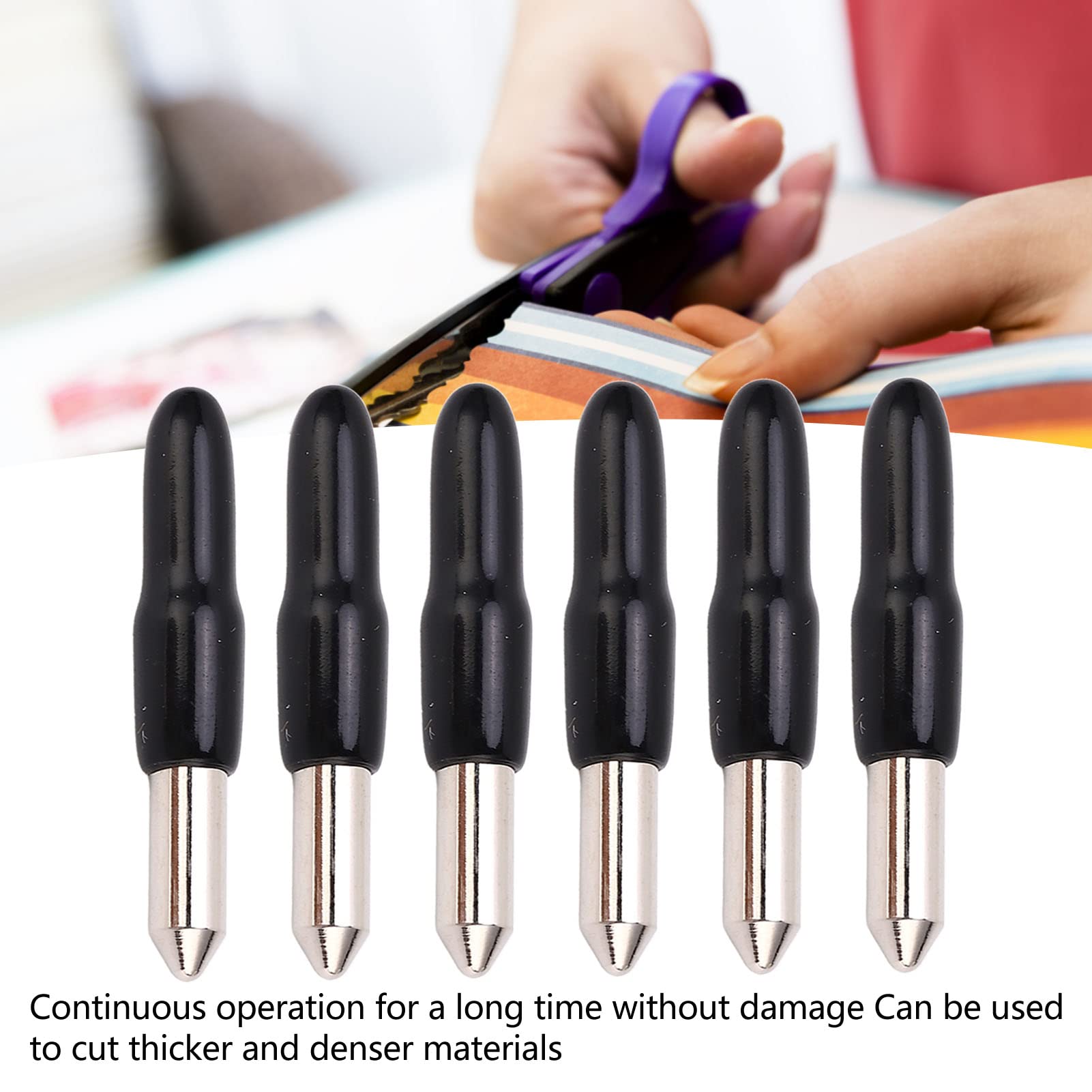 ANKROYU 10PCS Plotter Blade, Incisive High Hardness Alloy Steel 60° Cutter Blade Replacement, Replacement Cutting Blade for Cutter Thick Card Stock