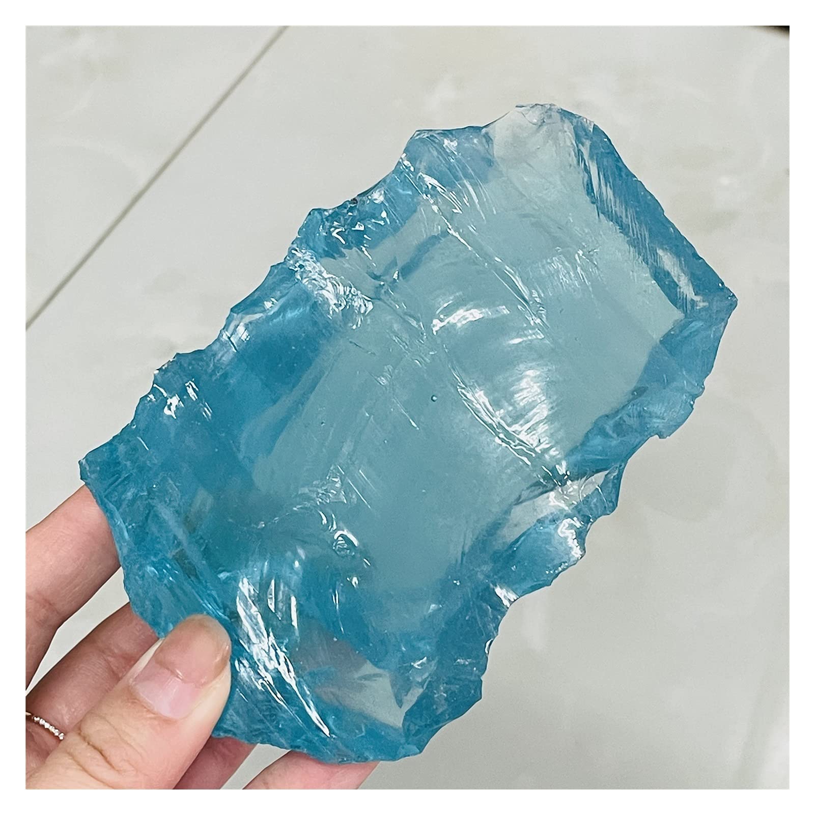 Cristal de meditación Natural Roca de Cristal de Cristal de Cuarzo Mineral Natural for Chakra Decoración de curación Piedra de Cristal (Size : 80-100g)