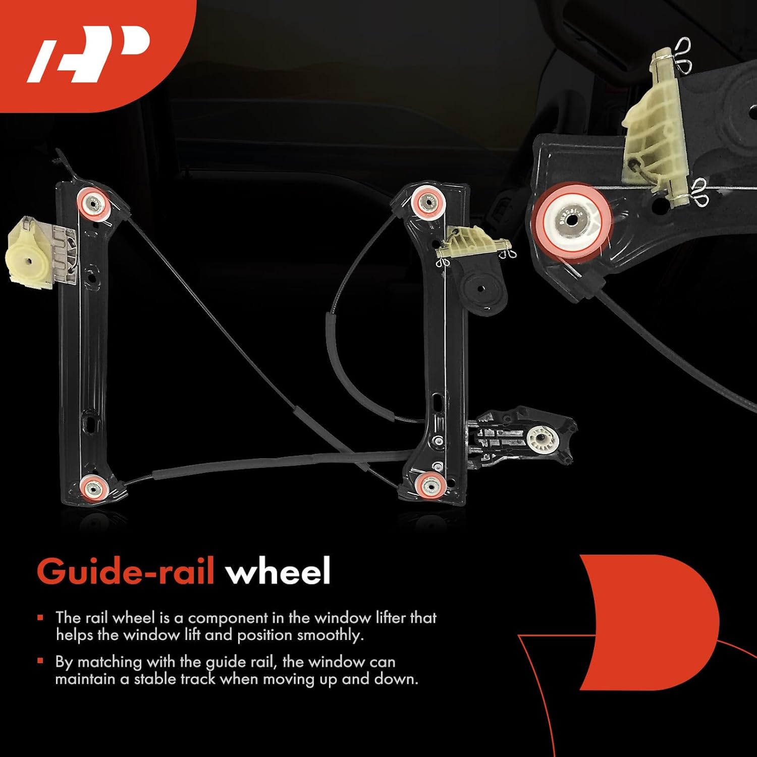 A-Premium Front Left Driver Side Electric Power Window Regulator Without Motor Compatible with Mini F56 Series Cooper 2014-2024