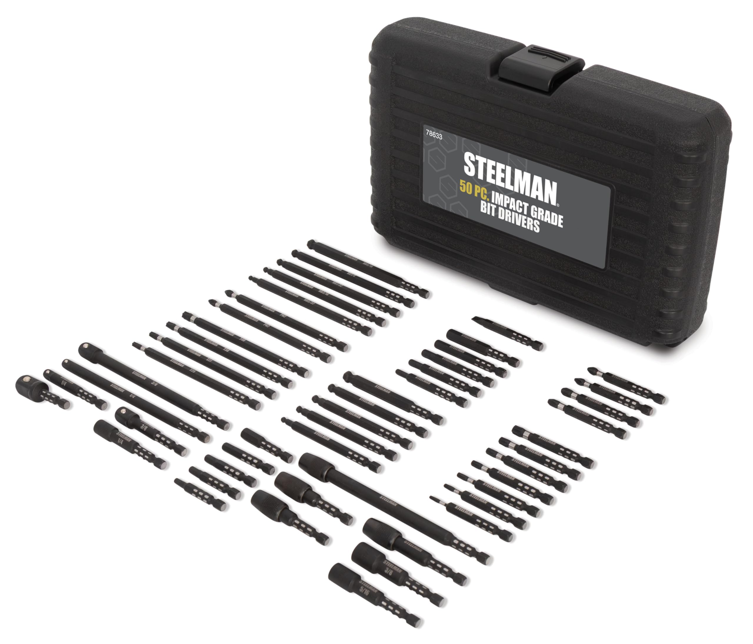 Amazon.com: Steelman Pro 78633 50-Piece Impact Driver Bit Set