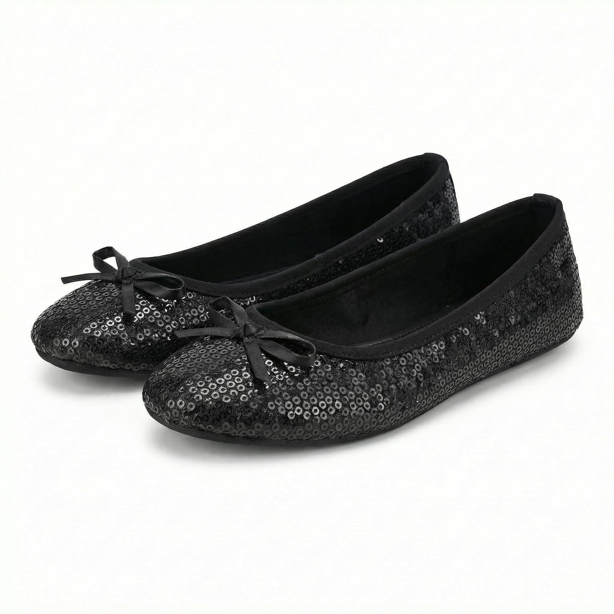 Women's Foldable Flats – Portable Ballet Slippers Shoes for Travel, Wedding – Fits in Purse