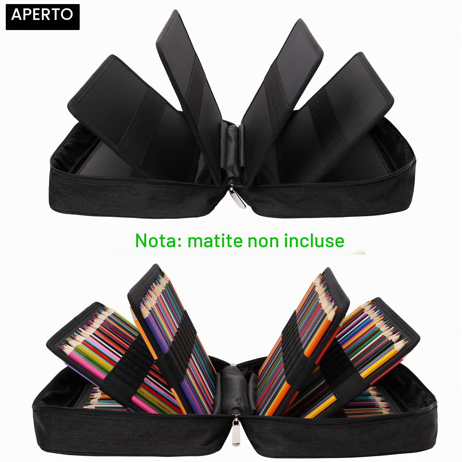 JAKAGO Astuccio per Matite da Disegno,Astucci di Grande Capacità per Contenere 304 Matite Colorate,Borsa per Cancelleria Impermeabile per Pittura Portatile,Ottimo Regalo per Studenti Artisti