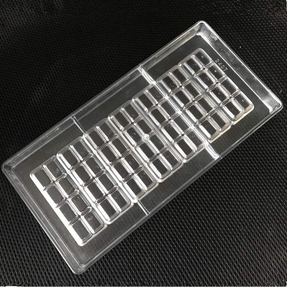 2-reihige Polycarbonat-Schokoladenform für selbstgemachte Schokoladenwerkzeuge (2407)
