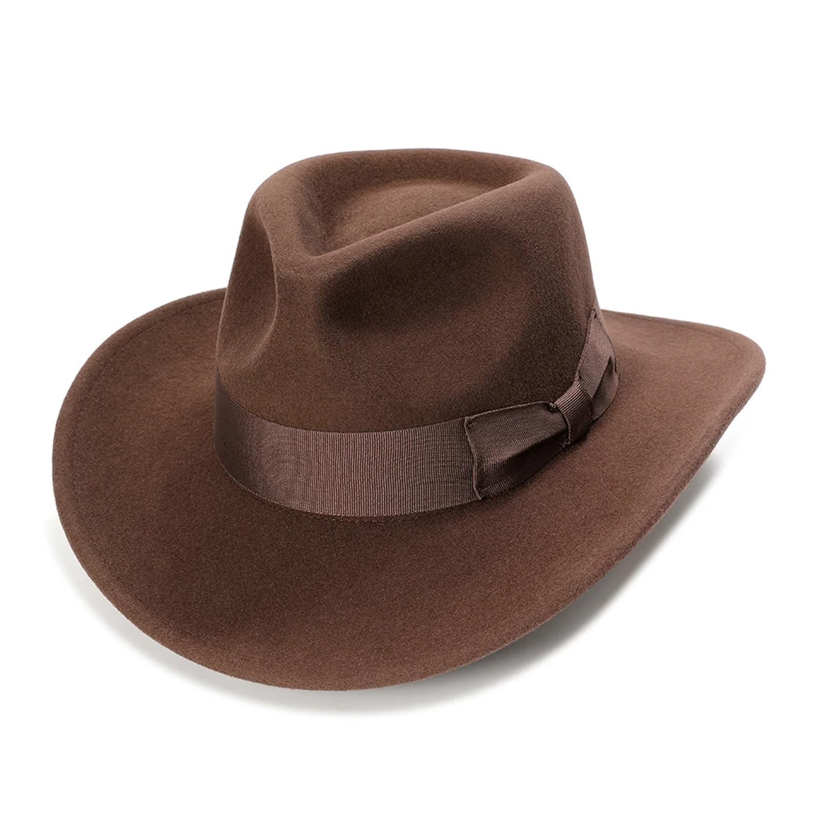 Zylinder Wollfilzhut for Herren, knautschbarer Hut, Cowboyhut, Fedora FüR Party