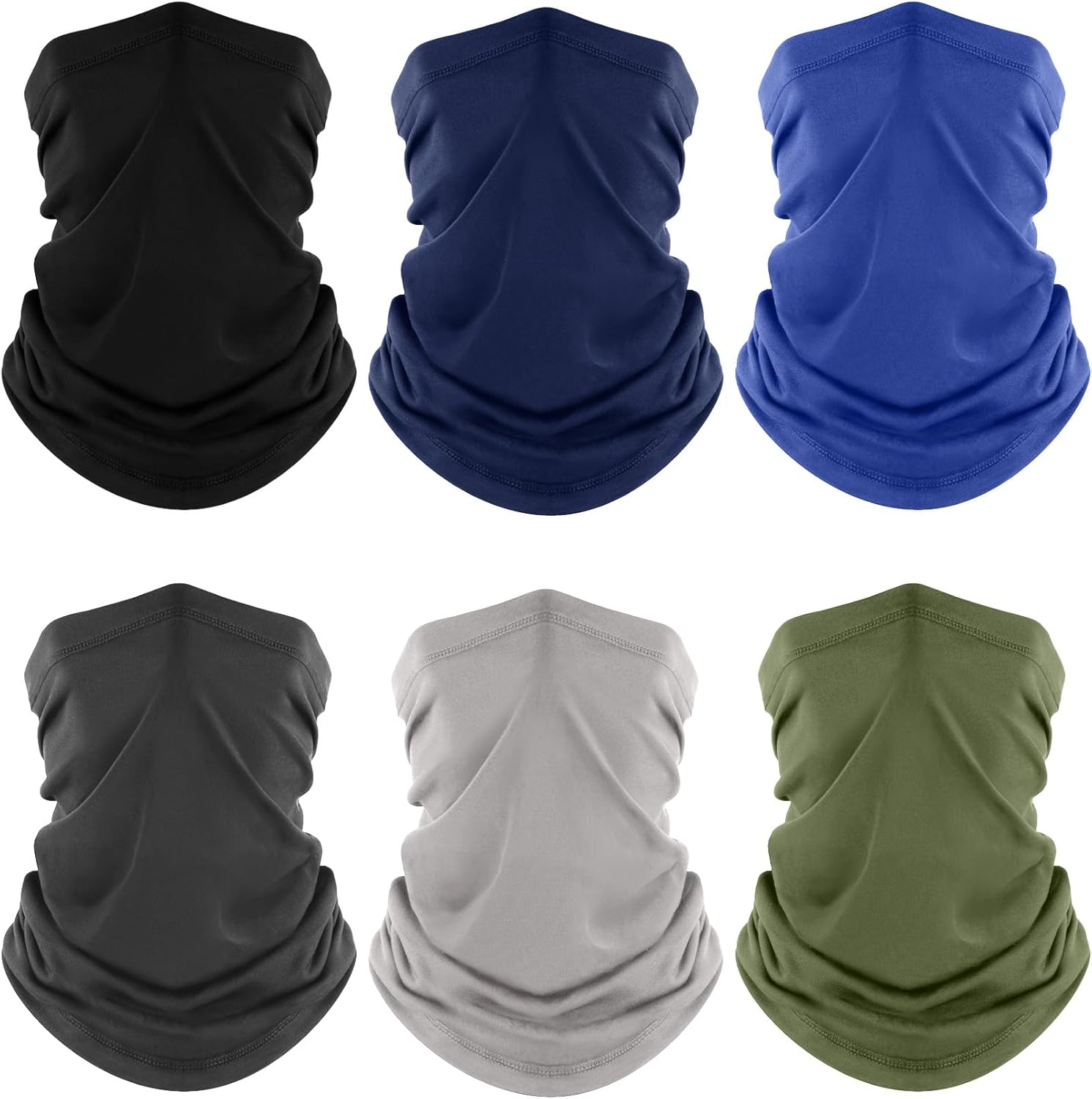 Fuinloth Neck Gaiter, 6 Pack Cooling UV Protection...