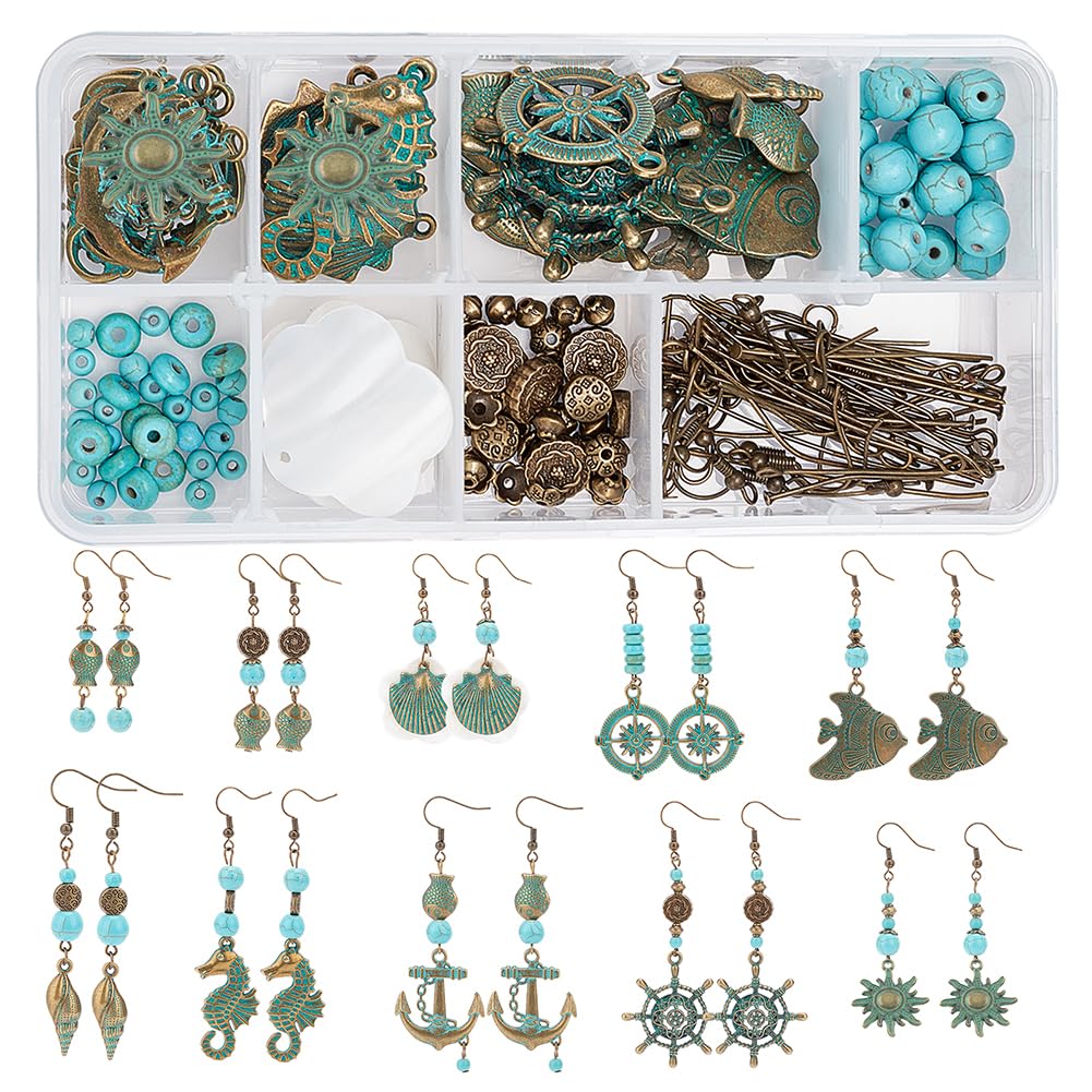 Kit fabrication bijoux turquoise SUNNYCLUE, une idée cadeau DIY idéale