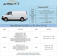 Vista 8 de Funda para Mini Van ANITANT, Funda Grande para Coche Impermeable para Todo Tipo de Clima, Funda Completa para Minivan de Tamaño Completo Impermeable