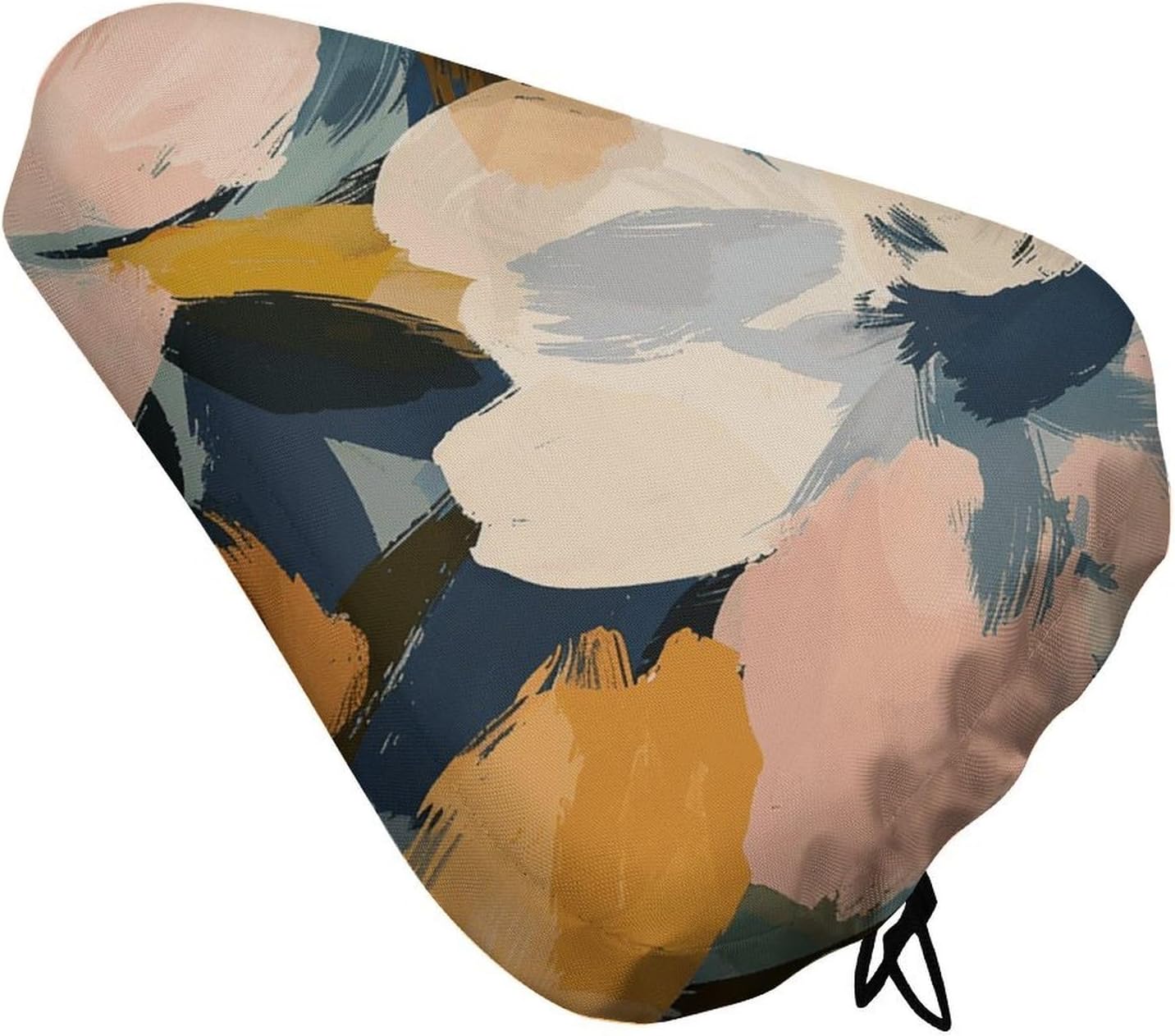 Waterproof Warm Earth Tone Bike Seat Cushion Cover, Padded Bicycle Seat Cover with Drawstring for Men Women, Wide Bike Saddles Protector for Mountain Exercise Road City Outdoor Biking