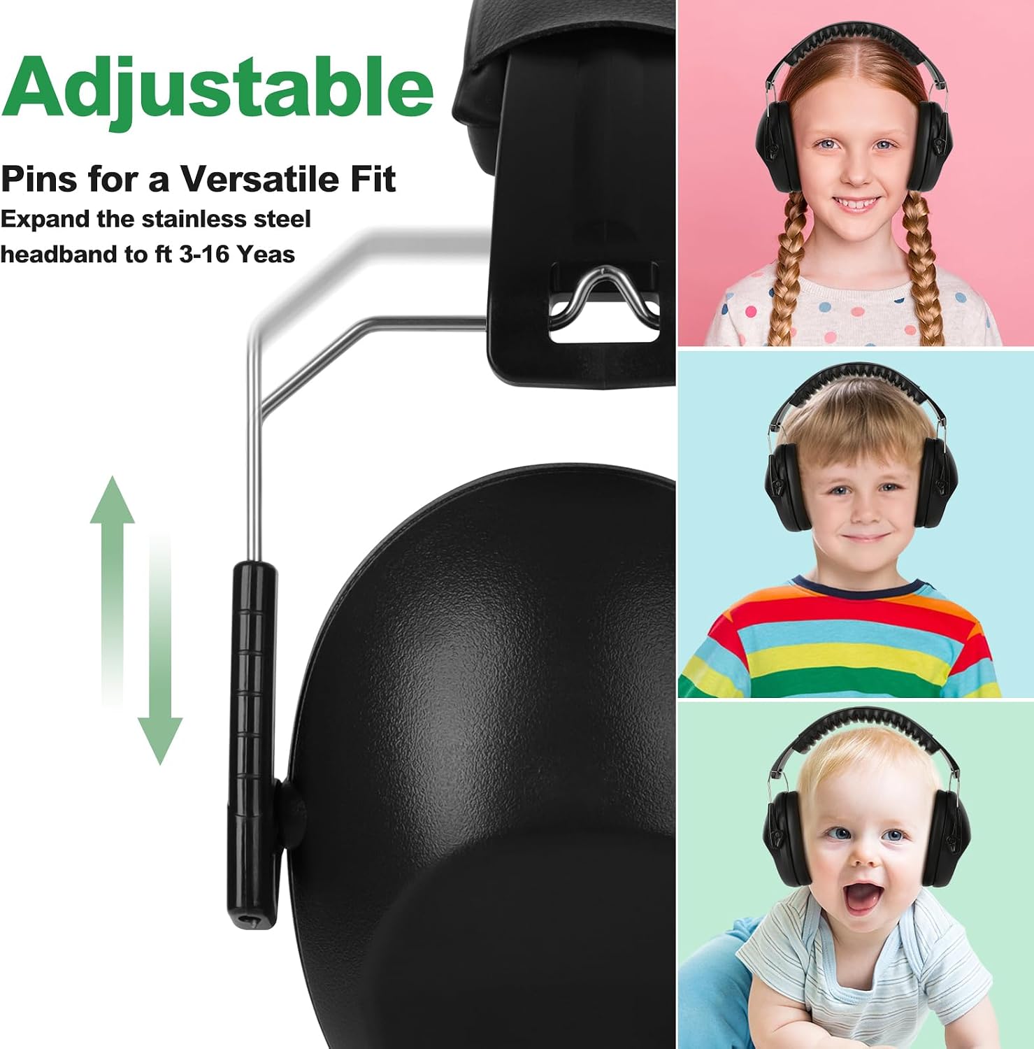 Floriogra Noise Cancelling Headphones for Kids/Toddler 28dB SNR Ear Muffs | Kids Ear Protection Noise Reduction Earmuffs for Children, Hearing Protection for Monster Jam, Concerts, Fireworks, Autism