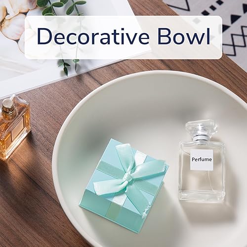 Miniatura 6 de Frutero de cerámica para encimera de cocina, cuenco decorativo grande de 10 pulgadas para decoración del hogar, cuenco de pedestal moderno con