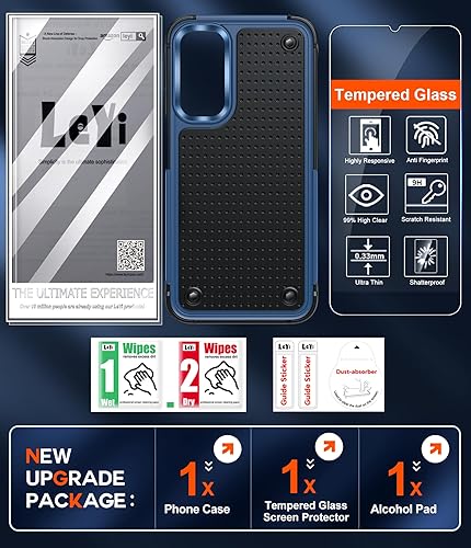 Miniatura 8 de LeYi Funda compatible con Samsung A25-5G funda para teléfono A25 5G con protector de pantalla, de grado militar, resistente a prueba de golpes,