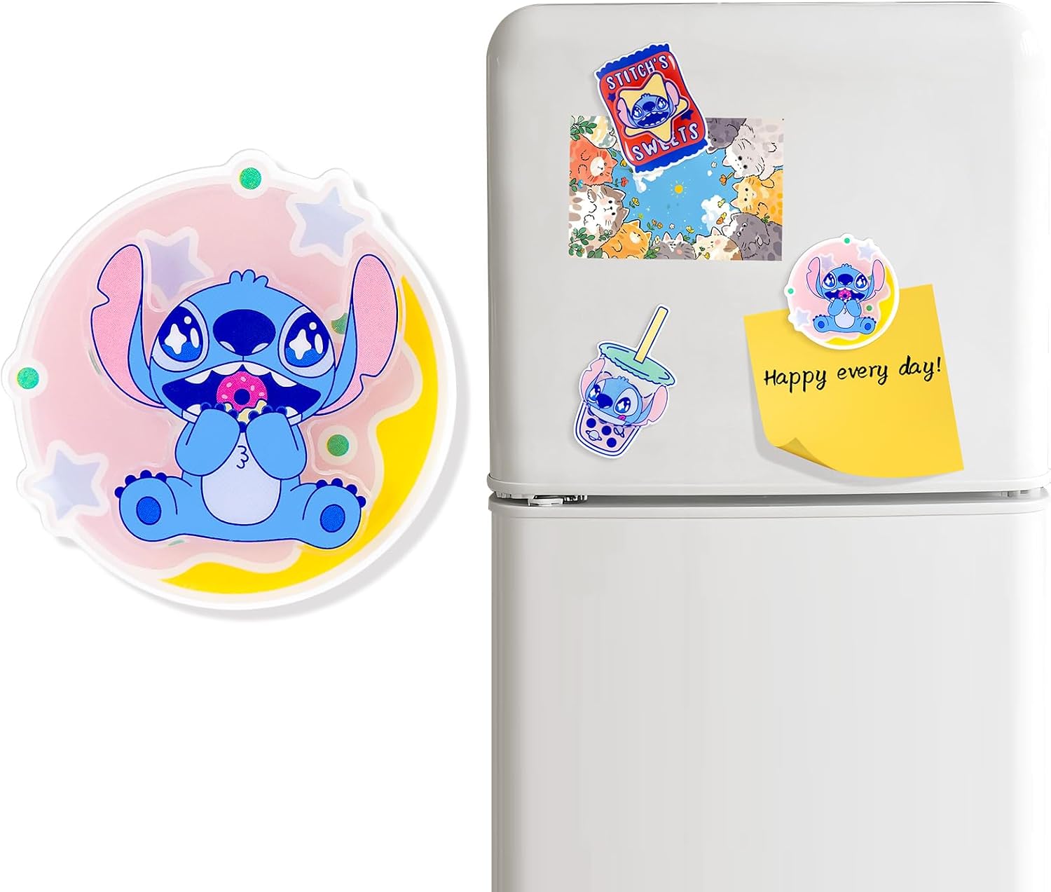 Disney Lilo & Stitch Acrylic Rotating Fridge Magnet, Stitch B