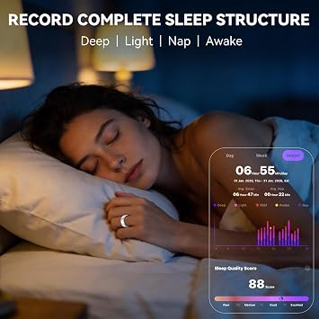 Smart Ring for Women Men,Fitness Tracker,Health Ring,Sleep Tracker