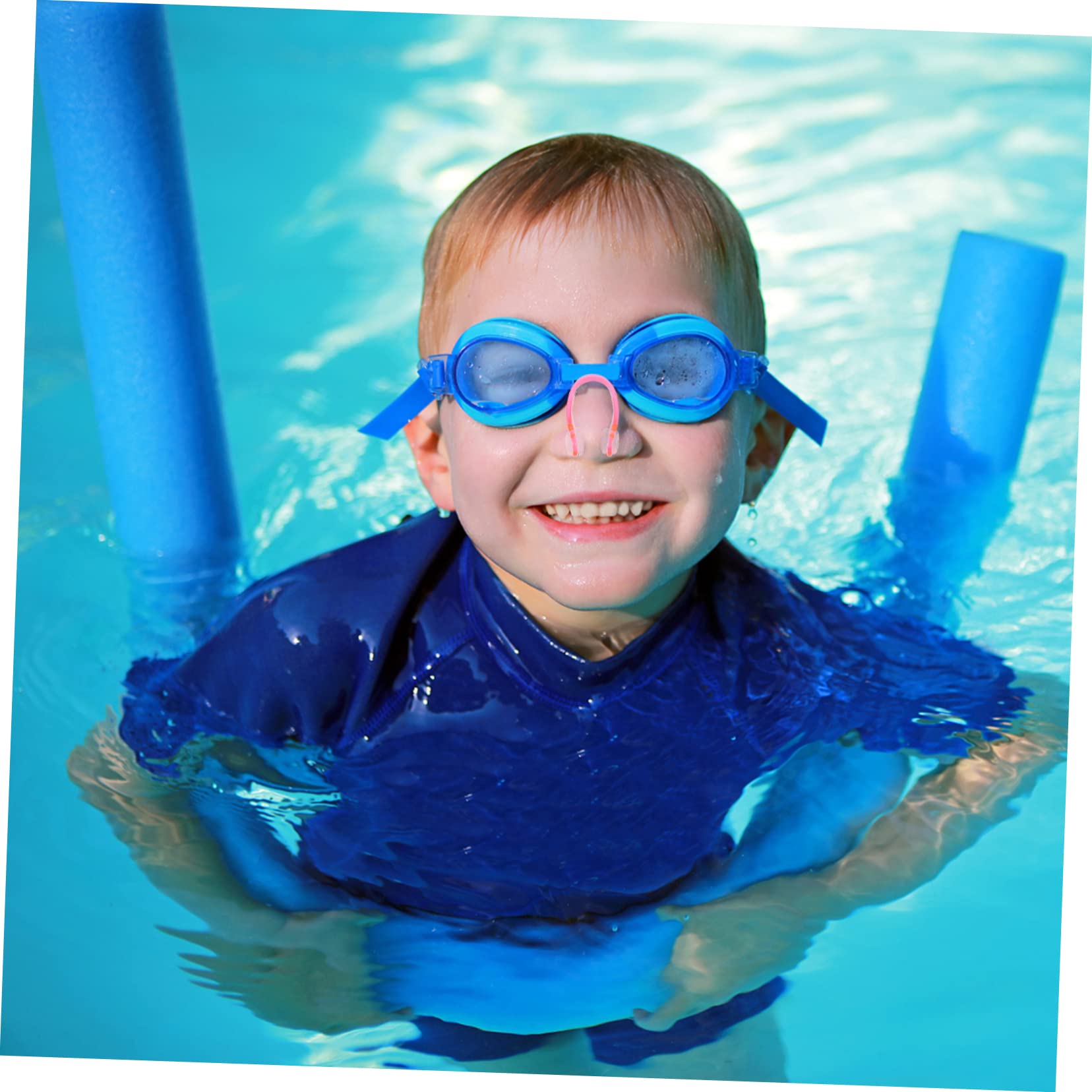 Gogogmee 4pcs Boys and Girls Swimming Ear Plugs Nose Clip Set PVC Ear Plugs for Swimming for Boys and Girls Adult Swim Nose Clip