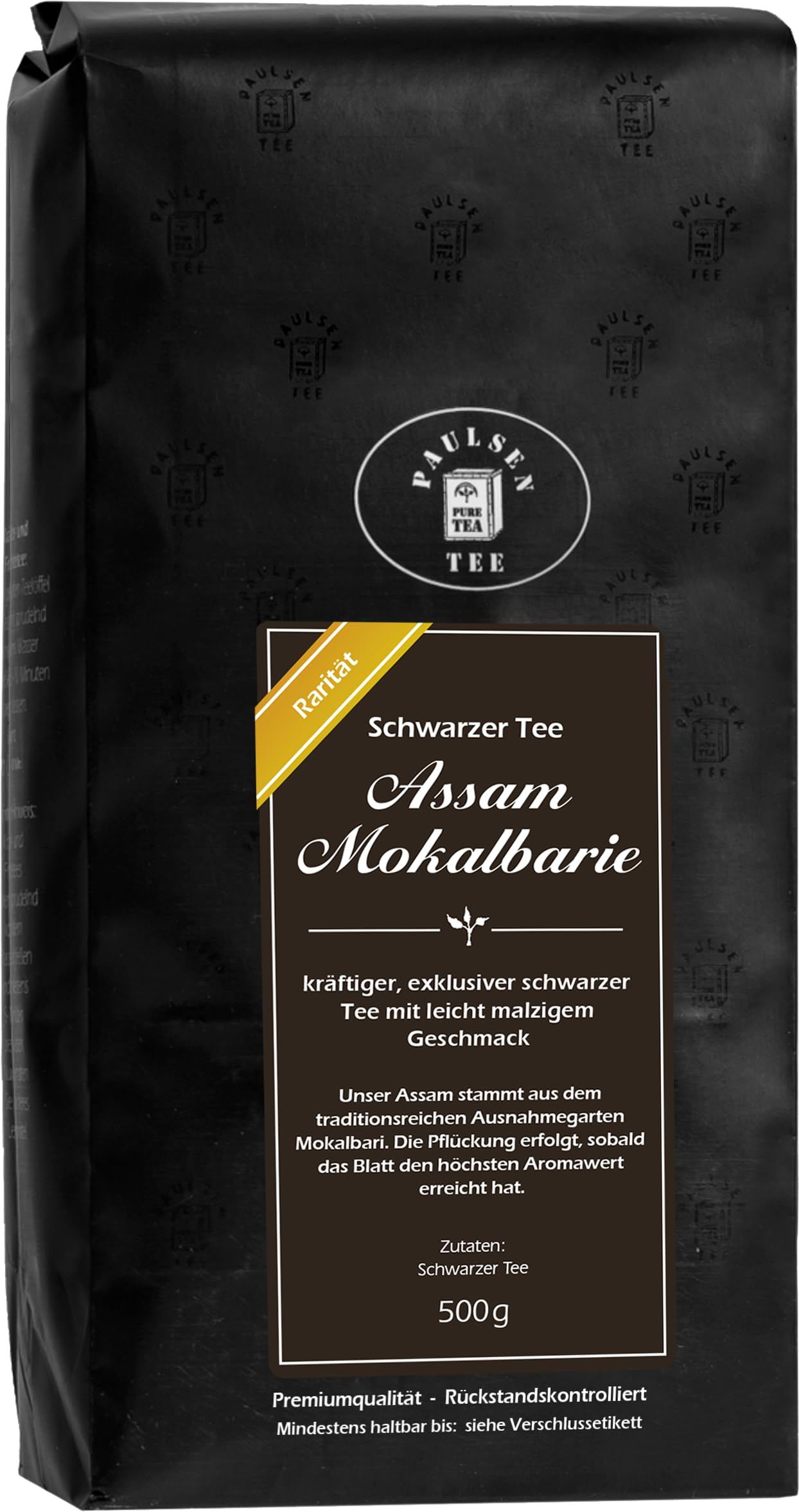 Tee-Rarität - Assam Mokalbarie 500g Paulsen Tee Schwarzer Tee rückstandskontrolliert