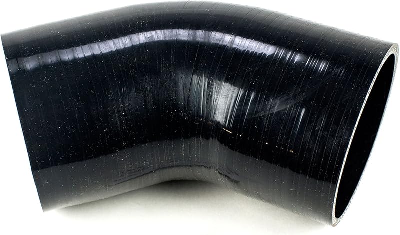 Luva de Silicone para Tubulação de Turbo e Intercooler Squirrelly 4" Preta Reforçada – 1 unidade