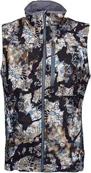 Kryptek Mens Njord Windproof, Cold Weather, Super Quiet Soft Shell Camo Vest