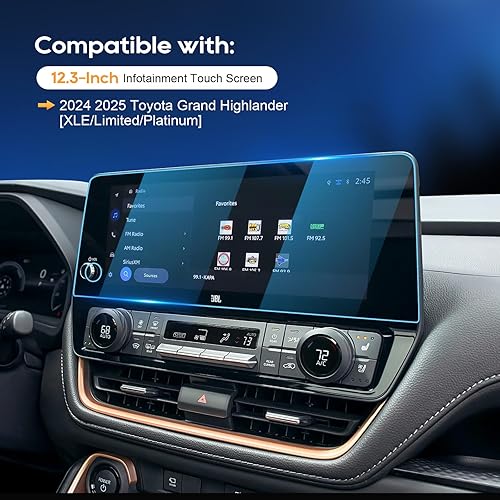 Vista 93 de LFOTPP Protector de pantalla F150 para 2015-2021 2022 2023 F*ord F 150 F150 F250 F350 F450 sync2 sync3 Coupé Hatchback 8 pulgadas navegación vidrio