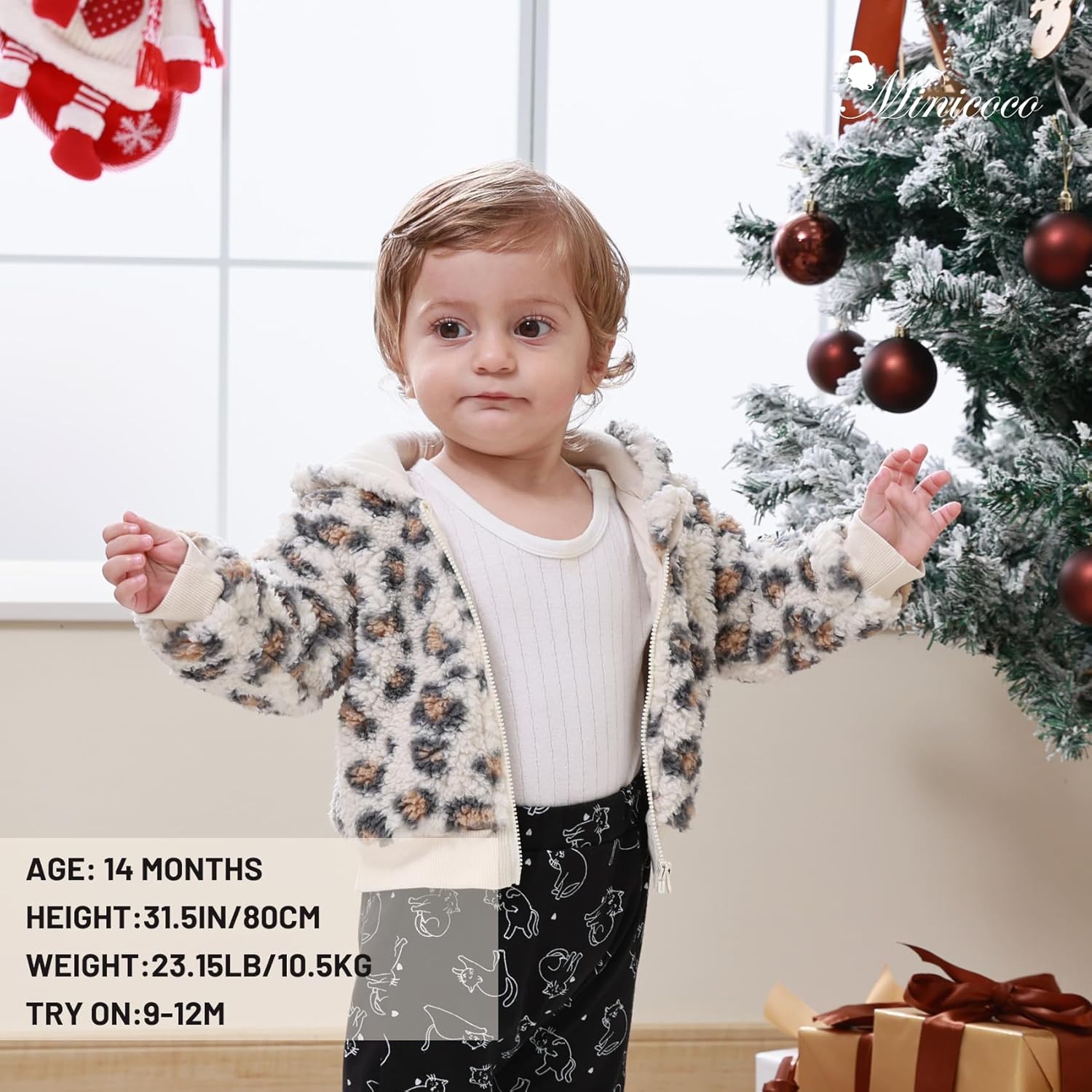 Baby Girl Fleece Jacket Coat - Soft, Warm & Cozy Fleece Winter Fall Jacket for Girls 3M-2T - Image 3