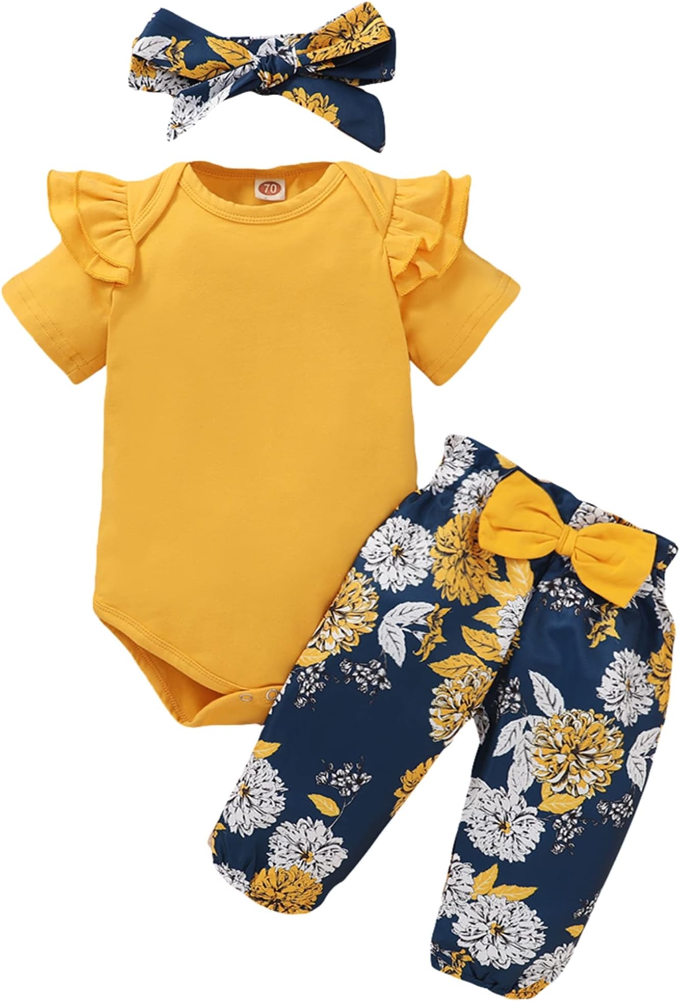 Infant Baby Girl Clothes Newborn Girl Outfit Long Sleeve Romper Pants Set Cute Baby Clothes for Girls Fall/Winter