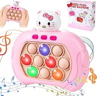 لعبة فقاعات ضغط بوب ات إلكترونية للسرعة للأطفال والكبار من نيكست ستور (تصميم قطة وردية)