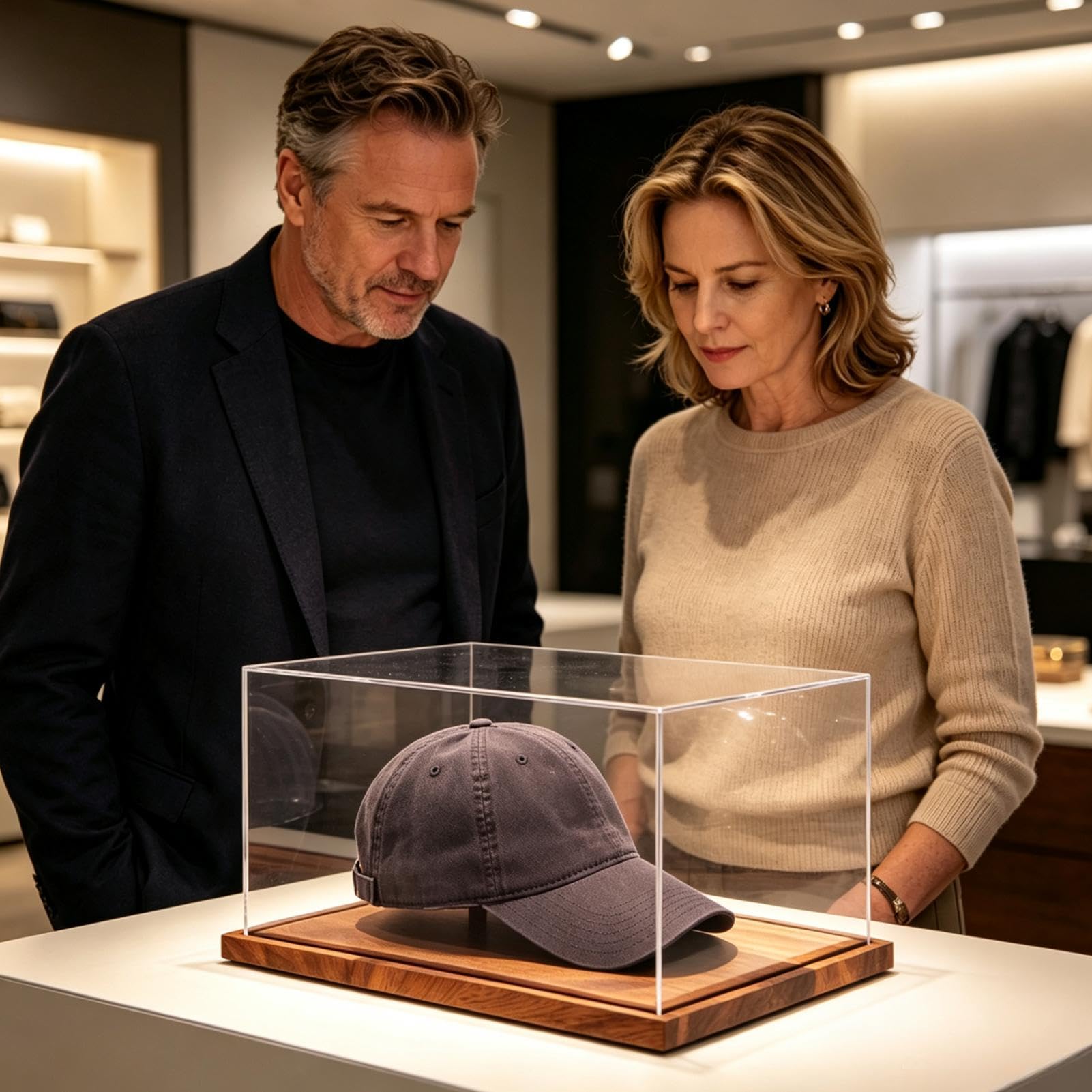 Teca espositiva per cappellino da baseball Organizer Antipolvere in