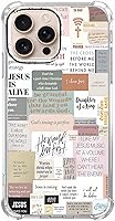 Vista 39 de Cubierta de Teléfono con Versículos de la Biblia y Citas Cristianas de Jesús en Collage, Funda Protectora Suave de TPU de Moda para iPhone 16 Pro, #1