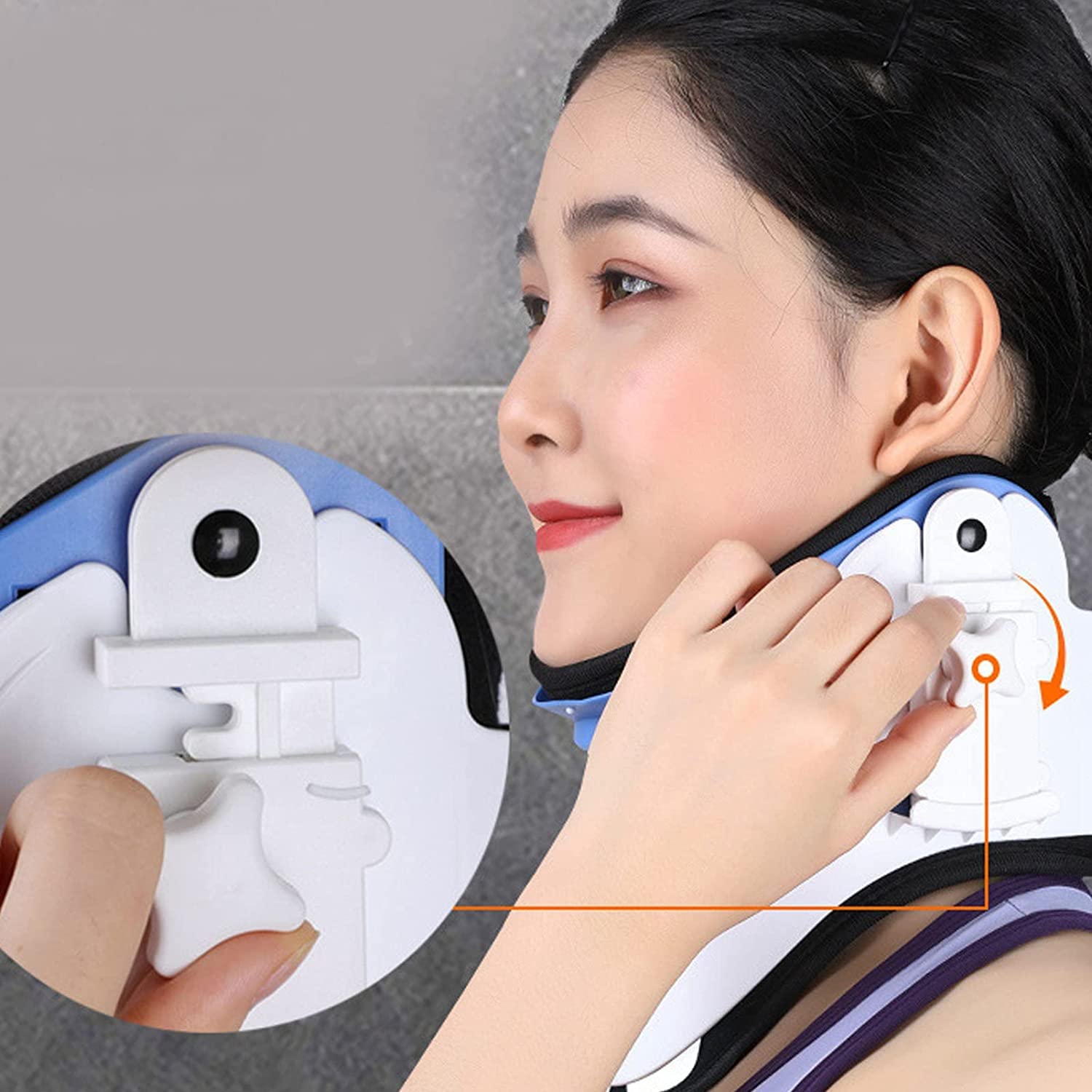 Collarín Cervical, Soporte de Cuello de elevación Ajustable rígido Que Alivia el Dolor y la presión en la Columna Vertebral, inmovilizador de vértebras, Dispositivo para aliviar el Dolor de
